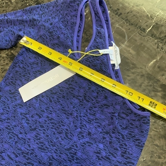 BCBGENERATION Periblue Blue One Shoulder Long Sleeve Bodycon (New) size S/XS - Picture 6 of 12